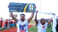 Cape Verde ciptakan sejarah dengan lolos ke Piala Dunia 2026. Negara kepulauan di Afrika ini hanya dihuni penduduk 500 ribuan jiwa (Sportsfile via Getty Images/Sportsfile)