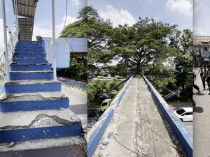 Video: JPO Terbengkalai di Daan Mogot Tangerang, Tanpa Atap-Besi Hilang Video: JPO Terbengkalai di Daan Mogot Tangerang, Tanpa Atap-Besi Hilang