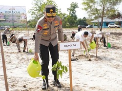 Polda Babel Tanam Satu Juta Pohon di Objek Wisata SD Laskar Pelangi Polda Babel Tanam Satu Juta Pohon di Objek Wisata SD Laskar Pelangi