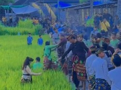 Sekahe Gendang Beleq Lombok Timur Adu Jotos, Satu Pria Bawa Senpi