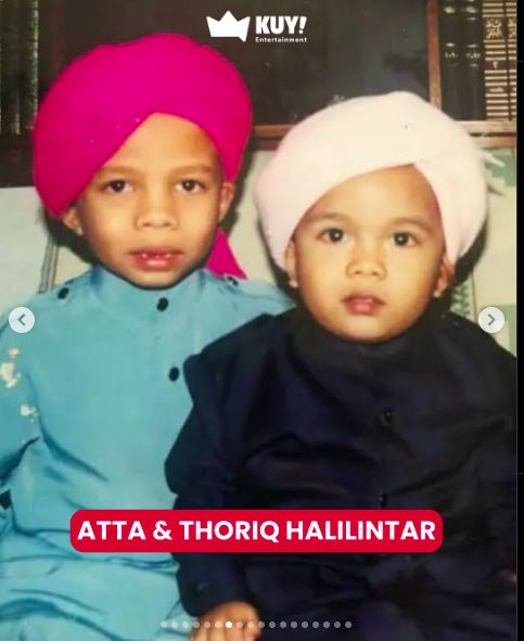 Foto masa kecil Atta Halilintar dan Thariq Halilintar