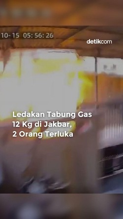 Video: Detik-detik Ledakan Tabung Gas di Jakbar, 2 Orang Luka 