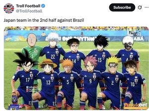 Meme Timnas Jepang Bikin Brasil Merana Meme Timnas Jepang Bikin Brasil Merana