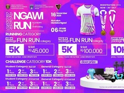 Lari Seru Sambil Rebut Hadiah Motor dan Jutaan Rupiah di Ngawi Run 2025