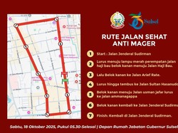 Jalan Sehat Anti Mager HUT ke-356 Sulsel Besok, Ada Hadiah Umrah-Motor Jalan Sehat Anti Mager HUT ke-356 Sulsel Besok, Ada Hadiah Umrah-Motor