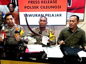 Polisi Tangkap 4 Pelaku Tawuran di Cileungsi Bogor, 1 Pelajar Kena Bacok