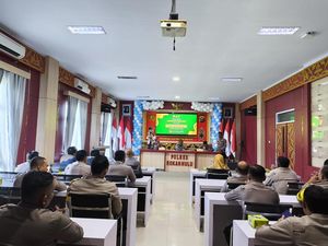 Dukung Ketahanan Pangan, Bhabin Polres Rohul Dilatih Aplikasi Fasih BPS