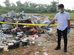 Limbah Medis Dibuang di Dekat TPU Walantaka Kota Serang, Polisi Selidiki Limbah Medis Dibuang di Dekat TPU Walantaka Kota Serang, Polisi Selidiki