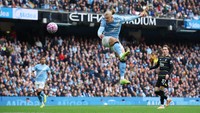 Di awal Liga Inggris musim 2025/26, Haaland kemas 65 persen dari total gol Man City! (REUTERS/Phil Noble)