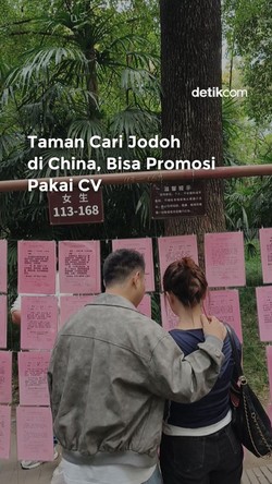 Video: Taman Jodoh di China, Bisa Promosi Pakai CV