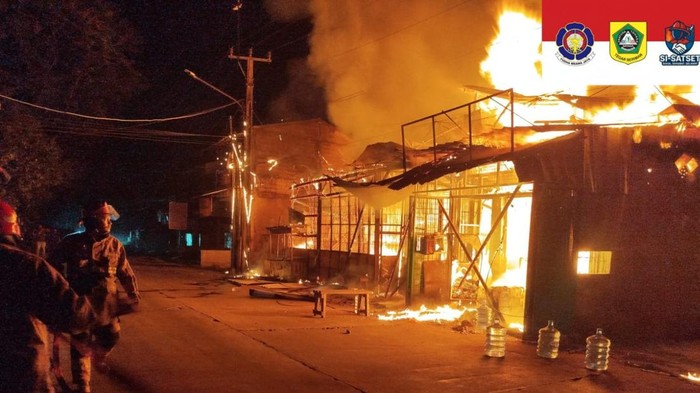 Kebakaran di Parung Bogor. (Dok. ist)