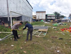 Wahana Rainbow Slide di Pasar Malam Kalbar Ambruk, Pengelola Bakal Diperiksa