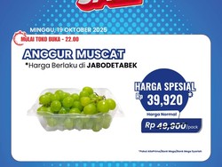 Wow! Beli Anggur di Transmart Full Day Sale Diskonnya Jumbo