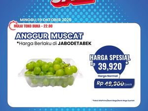 Wow! Beli Anggur di Transmart Full Day Sale Diskonnya Jumbo Wow! Beli Anggur di Transmart Full Day Sale Diskonnya Jumbo