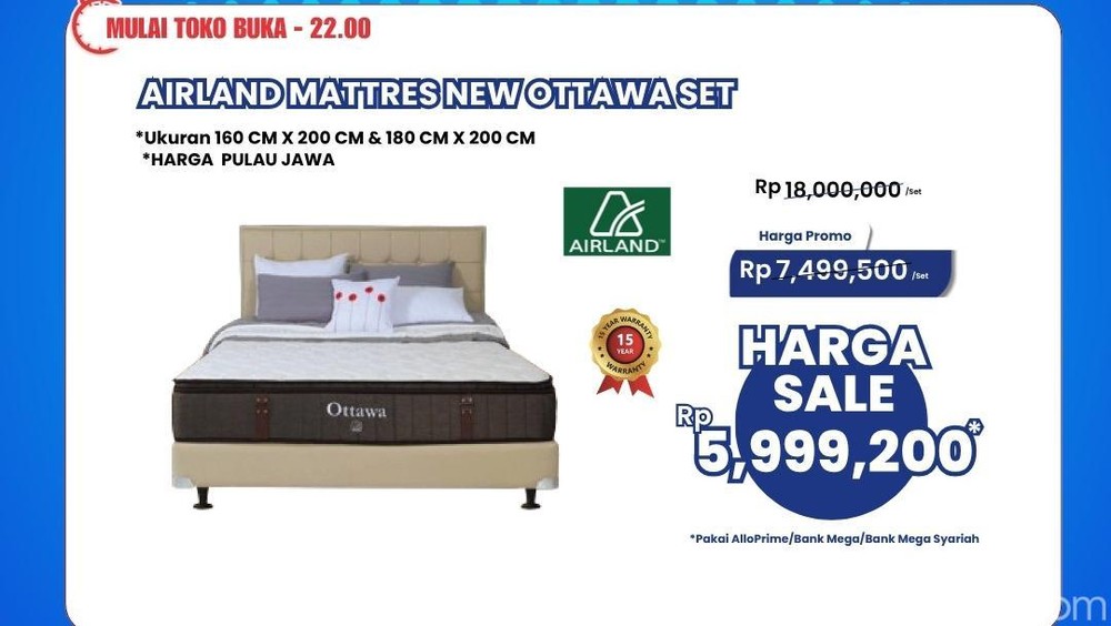 Gebyar Diskon Tempat Tidur di Transmart Full Day Sale!