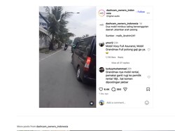 Duh! Tak Ada yang Ngalah, Voxy vs Gran Max Saling Senggol di Jalan