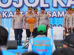 Hadiri Apel Ojol Kamtibmas, Kapolri Ajak Bersinergi Jaga Keamanan