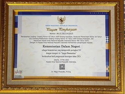 Kemendagri Raih Predikat Sangat Memuaskan dalam Pengawasan Kearsipan