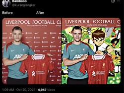 Netizen pun kini memiripkan Wirtz dengan tokoh di film animasi Ben 10, merujuk pada 10 pertandingannya di Liverpool. Foto: dok. Internet/X (Twitter)