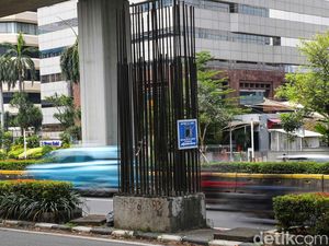 Pembongkaran Tiang Monorel di Jl Rasuna Said Ditargetkan Selesai September