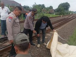 Pria Kendal Tewas Tertabrak KA Sembrani Saat Jalan di Pinggir Rel Pegandon