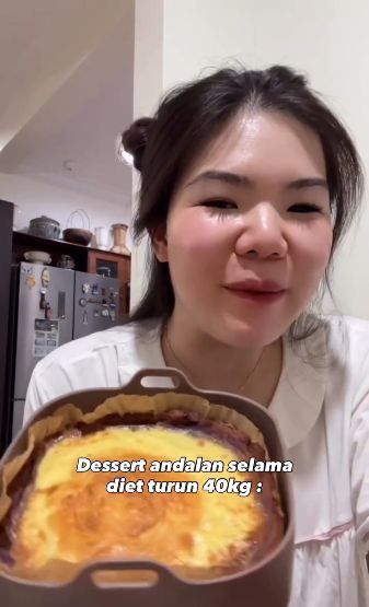 Shani Amelia bikin kreasi ubi cheese yang kalorinya rendah