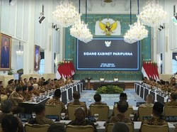 Setahun Prabowo, Menteri-menteri Sidang Kabinet di Istana Negara