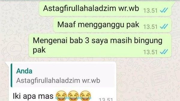 Kumpulan Chat Lucu Siswa dan Guru yang Bikin Ngakak!