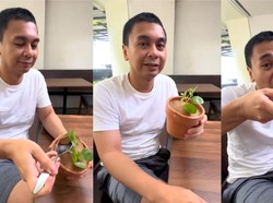Makan Gado-gado Bentuk Pot, Raditya Dika Bikin Netizen Penasaran Makan Gado-gado Bentuk Pot, Raditya Dika Bikin Netizen Penasaran