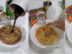 Nyeleneh! Kreasi Indomie Goreng Campur Milo hingga Teh Susu