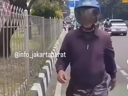 Tak Terima Diklakson, Anggota TNI AL Pukul Driver Ojol di Jakbar