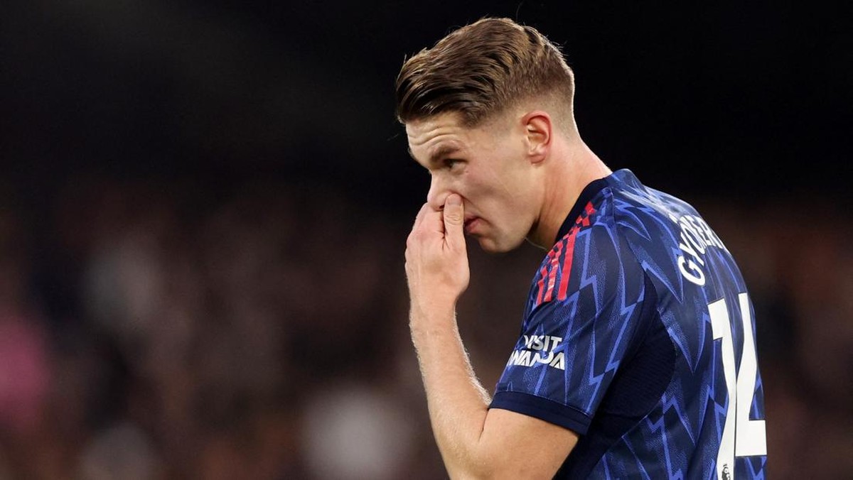 Striker Arsenal Viktor Gyokeres mengalami cedera otot (Foto: REUTERS/David Klein)