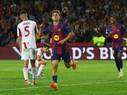Barcelona Vs Olympiakos: Fermin Hat-trick, Los Cules Gilas 10 Pemain