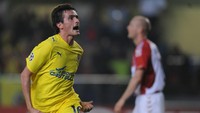 Joseba Llorente (Villarreal, 21 Oktober 2008). Foto: AFP/DIEGO TUSON