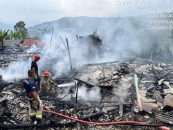 2 Rumah di Sukamakmur Bogor Terbakar, Api Sempat Menyambar Tabung Gas