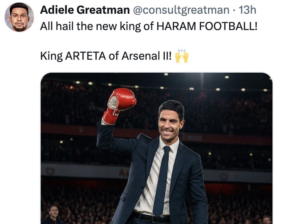 Meme Arteta Kalahkan Simeone, Jadi Raja Baru Haramball Meme Arteta Kalahkan Simeone, Jadi Raja Baru Haramball