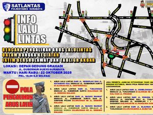 Catat Pengalihan Lalin Saat Tabligh Akbar Hari Santri di Grahadi Catat Pengalihan Lalin Saat Tabligh Akbar Hari Santri di Grahadi