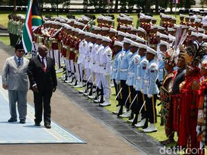 Momen Prabowo Sambut Presiden Afrika Selatan Cyril Ramaphosa di Istana Merdeka Momen Prabowo Sambut Presiden Afrika Selatan Cyril Ramaphosa di Istana Merdeka
