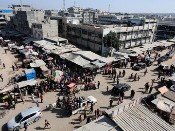 Suasana Pasar Gaza Hidup Lagi di Tengah Gencatan Senjata