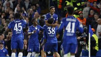 Skuad Chelsea rata-rata berusia 23 tahun. The Blues pun sudah jadi tim termuda di Liga Inggris (Action Images via Reuters/Peter Cziborra)