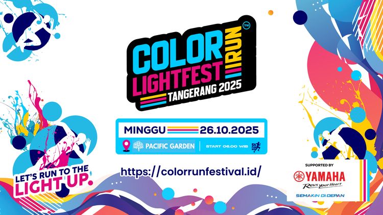 Tangerang Color Run LightFest 2025: Gebyar Lari 5K Penuh Warna dan Cahaya