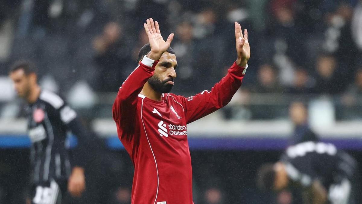 Mohamed Salah baru mencetak tiga gol  di semua kompetisi musim ini (Foto: Kai Pfaffenbach/REUTERS)