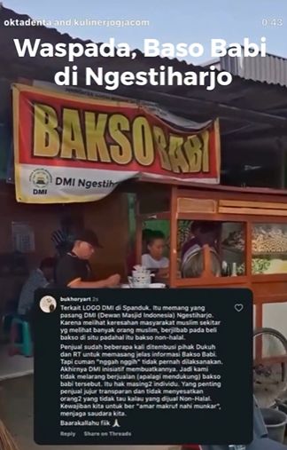 Penjual bakso babi Penjual bakso babi