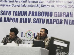 Video Rapor LSI Denny JA Setahun Prabowo-Gibran: 5 Nilai Biru, 1 Merah Video Rapor LSI Denny JA Setahun Prabowo-Gibran: 5 Nilai Biru, 1 Merah