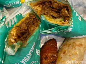 Unik! Roti Canai Gulung Isi Rendang Lezat Ada di Jakarta Unik! Roti Canai Gulung Isi Rendang Lezat Ada di Jakarta