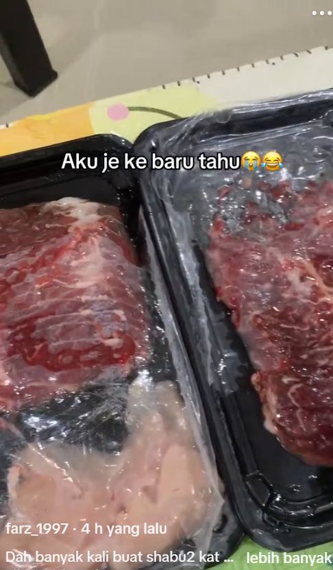 Bukan Sapi, Netizen Kaget Daging Shabu-shabu Ternyata dari Kerbau