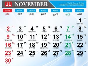 Kalender November 2025: Jadwal Libur, Cuti Bersama, dan Hari Besar Nasional Kalender November 2025: Jadwal Libur, Cuti Bersama, dan Hari Besar Nasional
