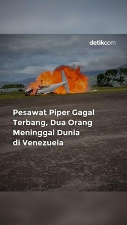 Video: Pesawat Piper Gagal Terbang, 2 Orang Tewas di Venezuela