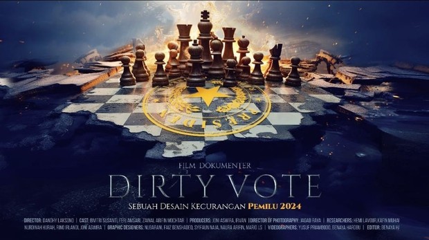 Poster Film Dirty Votes/Foto: Detikcom Poster Film Dirty Votes/Foto: Detikcom