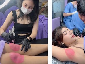 Tren Kecantikan Unik: Lutut-Ketiak Ditato Pink Agar Lebih Cerah & Tampak Muda